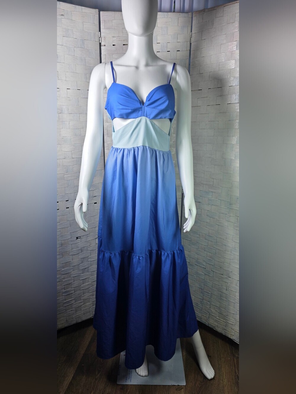Blue Ombre Maxi Dress
